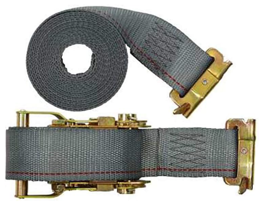 Ratchet strap with E hook