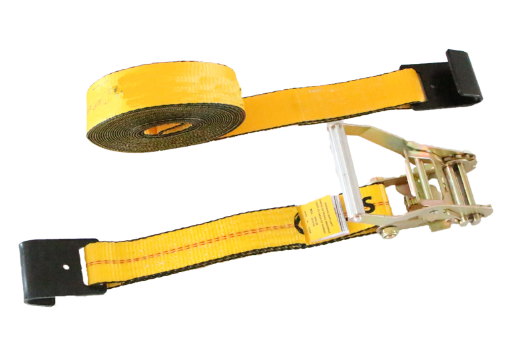 Ratchet strap with black flat hook
